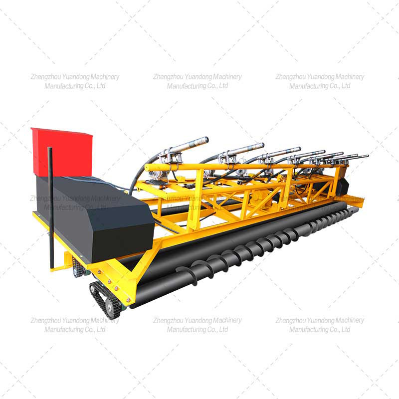 Four-roller shock-absorbing integrated paver