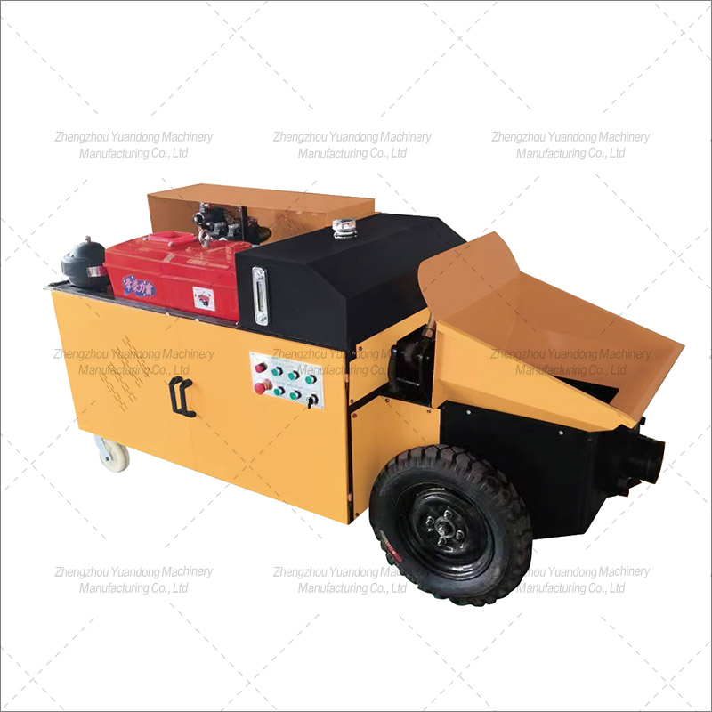 Horizontal Diesel Single Cylinder Concrete Pump(图1)