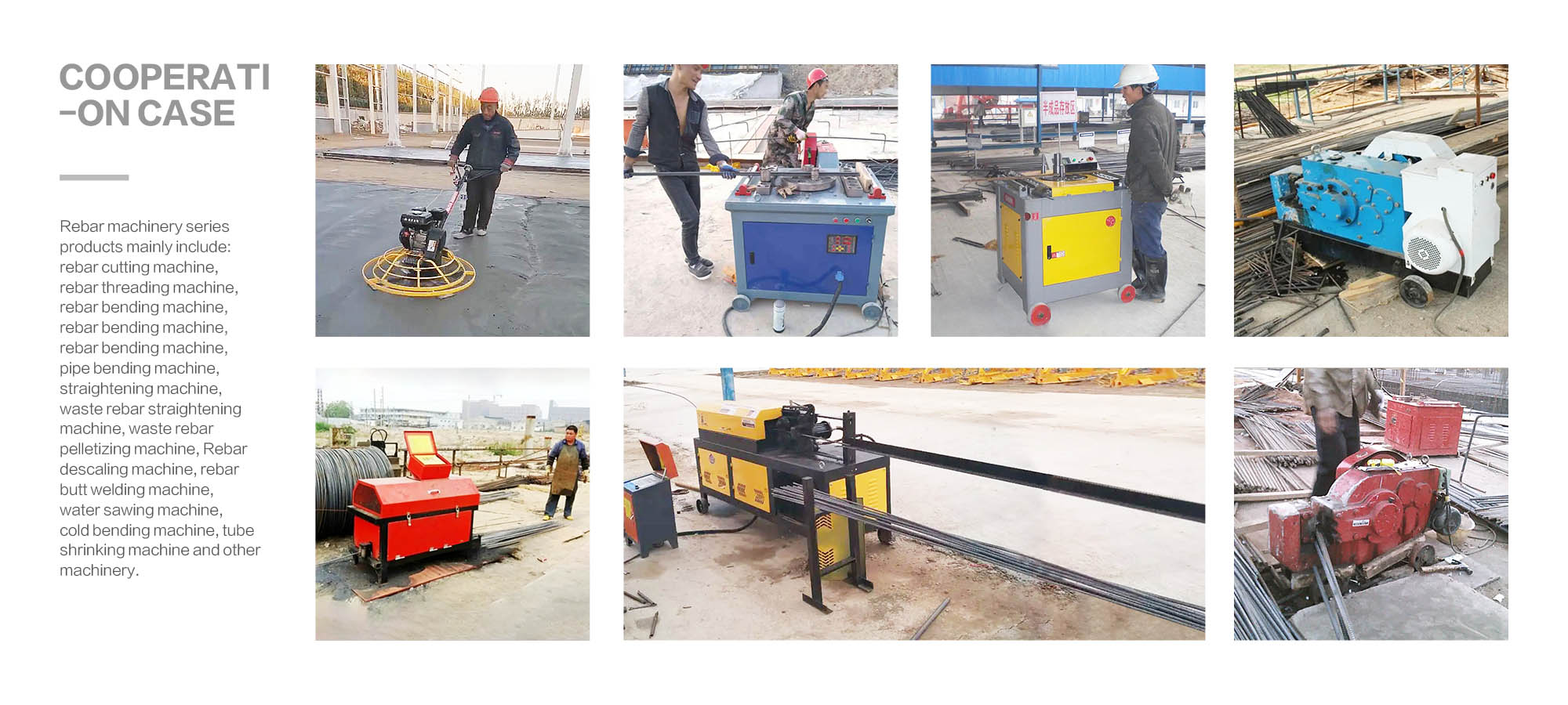 Customer cooperation case - steel reinforcement machinery(图1)