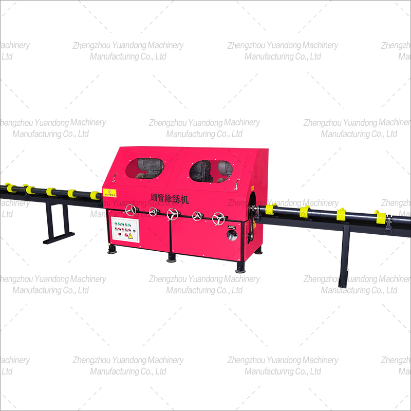 Steel pipe derusting machine