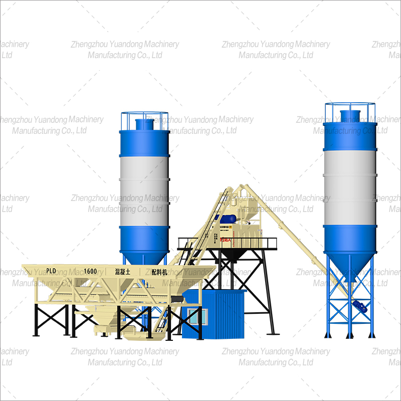 HZS50 (1000+3 silos) concrete mixing plant(图2)