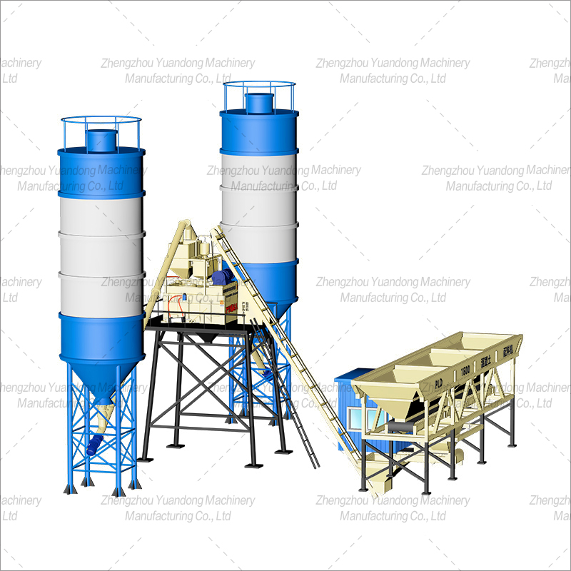 HZS50 (1000+3 silos) concrete mixing plant(图5)