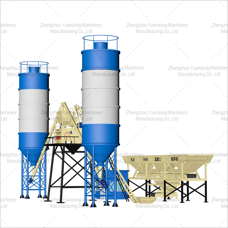 HZS50 (1000+3 silos) concrete mixing plant(图3)