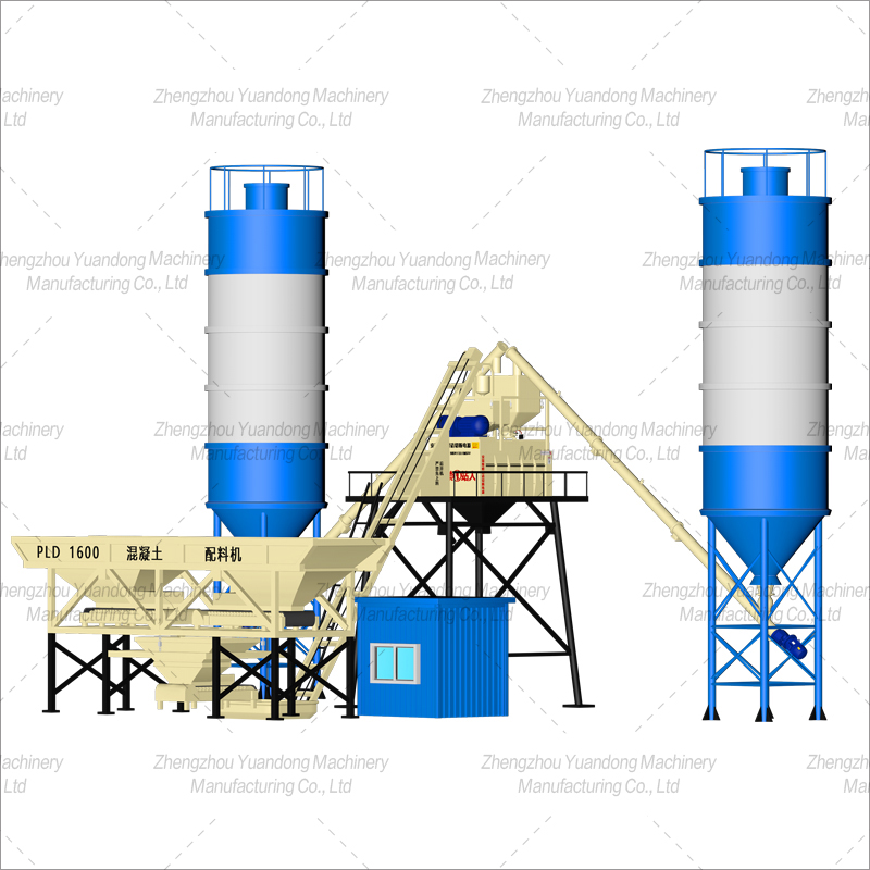 HZS50 (1000+2 silos) concrete mixing plant(图2)