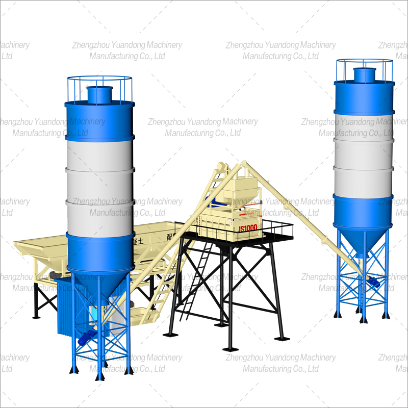 HZS50 (1000+2 silos) concrete mixing plant(图4)