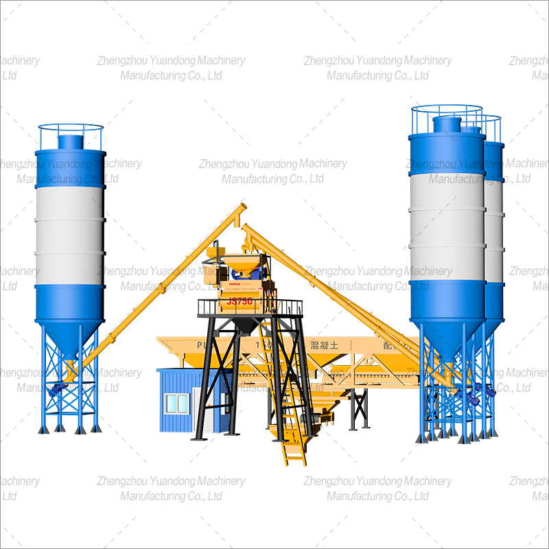 HZS35 (750+3 warehouse) concrete mixing plant(图1)