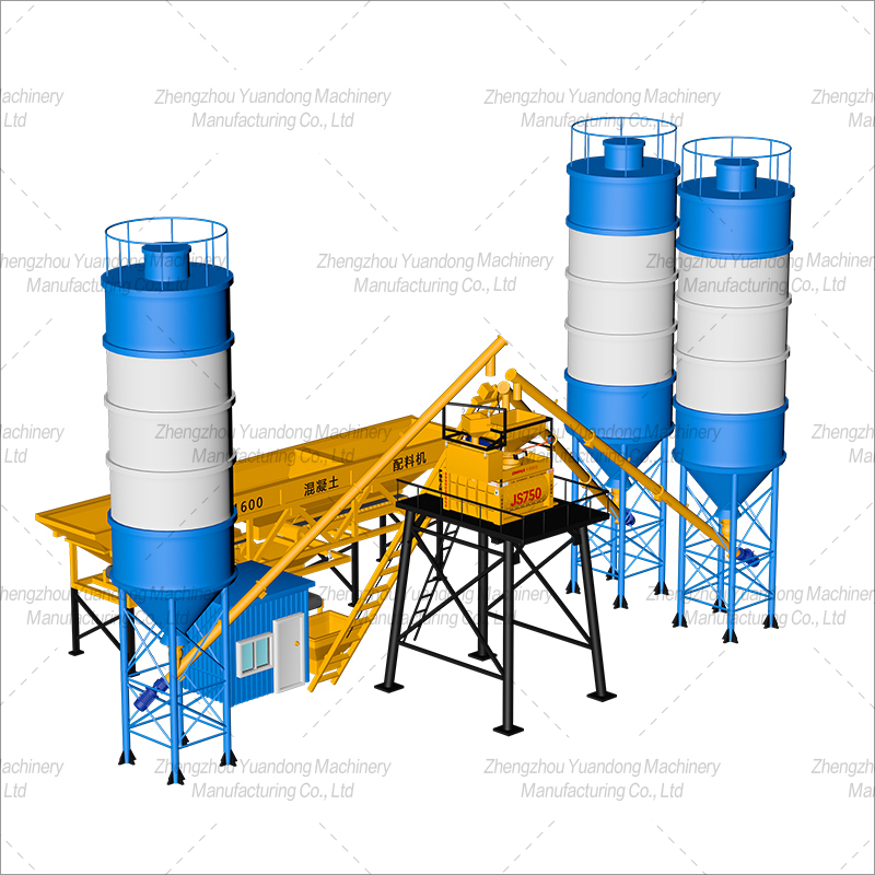 HZS35 (750+3 warehouse) concrete mixing plant(图4)