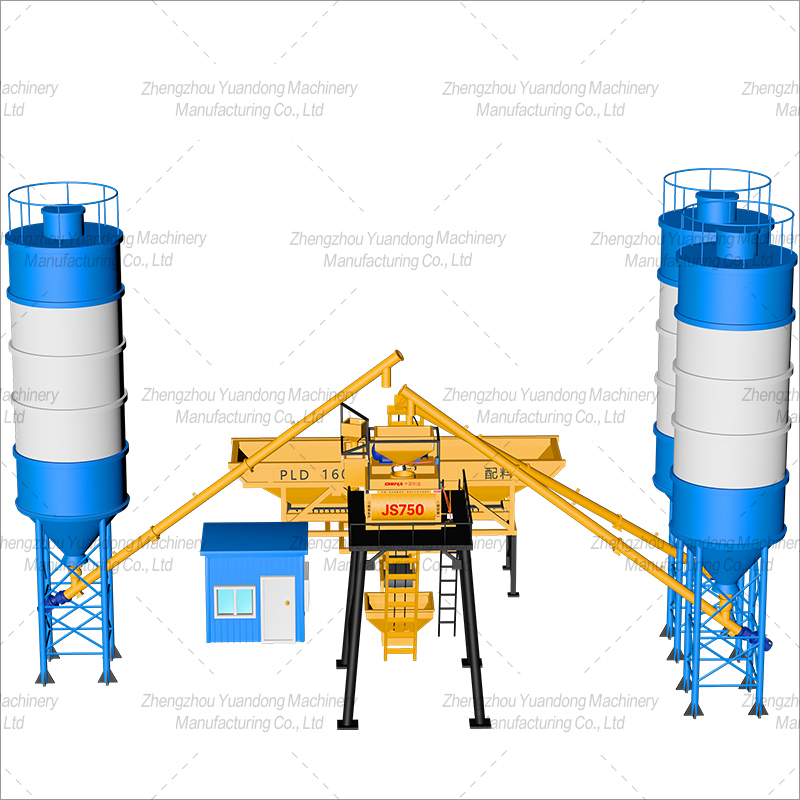 HZS35 (750+2 silos) concrete mixing plant(图3)