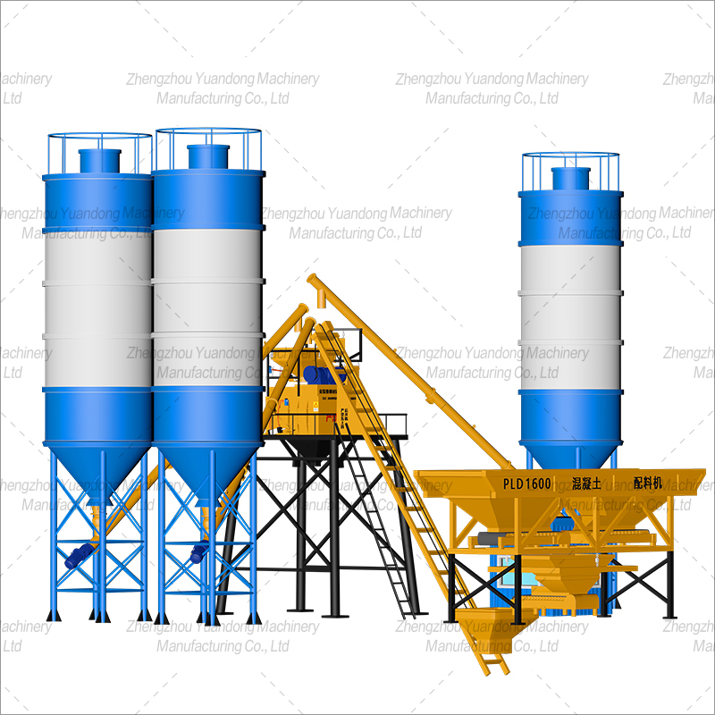 HZS35 (750+2 silos) concrete mixing plant(图1)