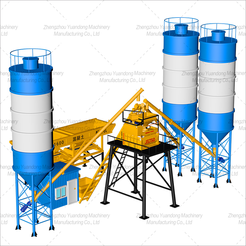 HZS35 (750+2 silos) concrete mixing plant(图5)