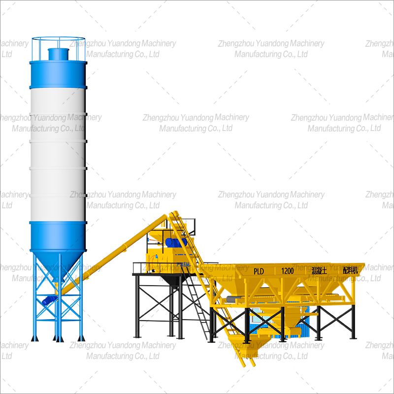 HZS25 (500+3 warehouse) concrete mixing plant(图5)