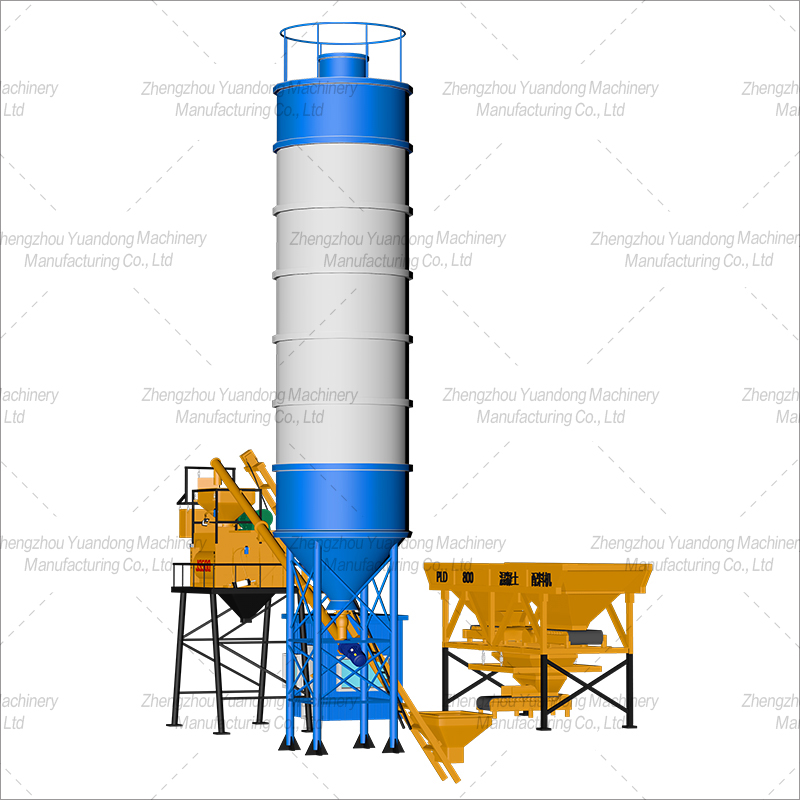 HZS25 (500+2 silos) concrete mixing plant(图3)