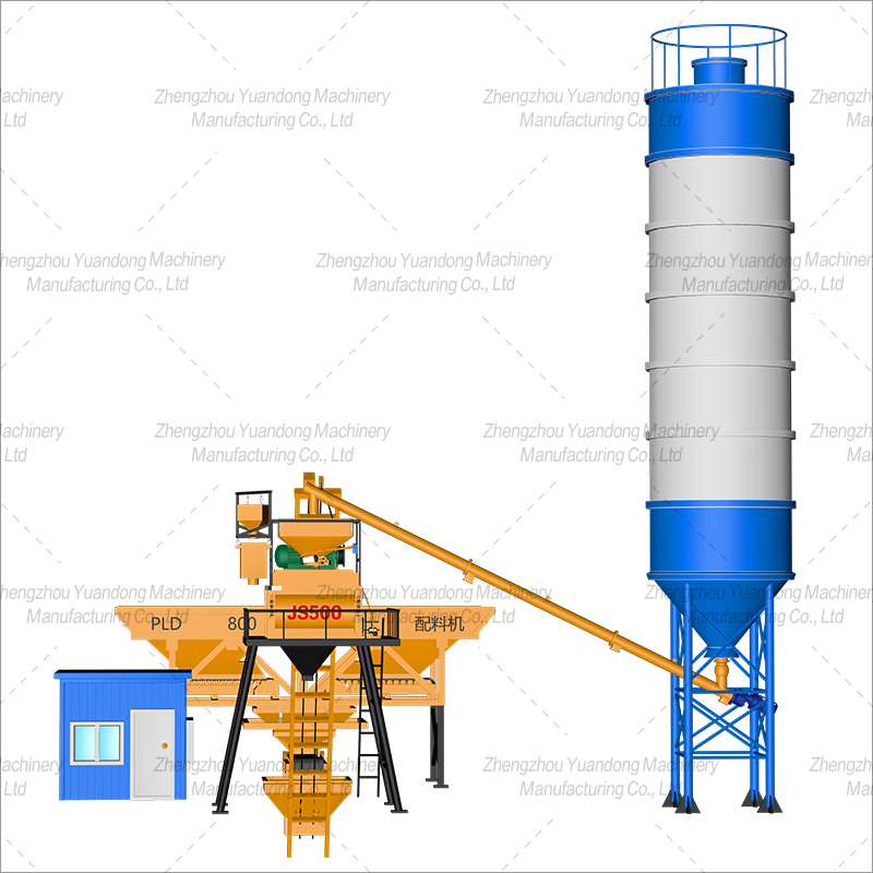 HZS25 (500+2 silos) concrete mixing plant(图1)