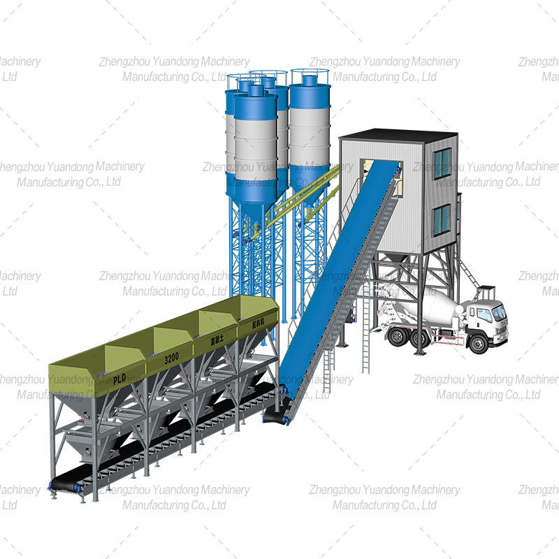 HZS120 (2000+4 silos) concrete mixing plant(图4)