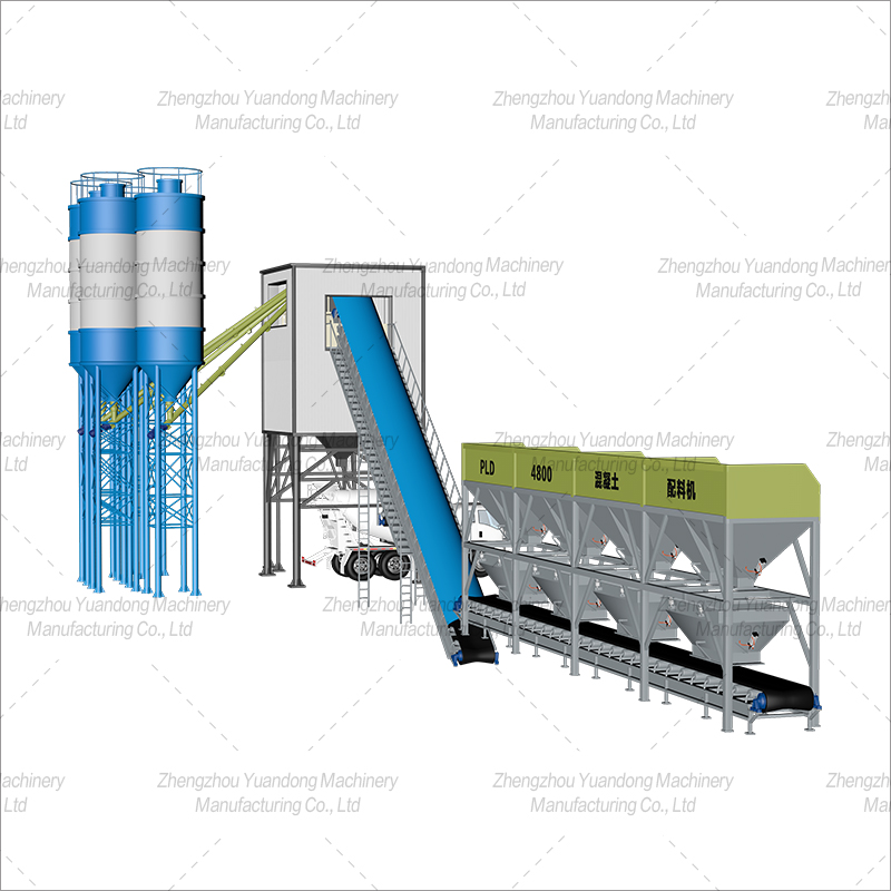 HZS180 (3000+4 silos) concrete mixing plant(图2)