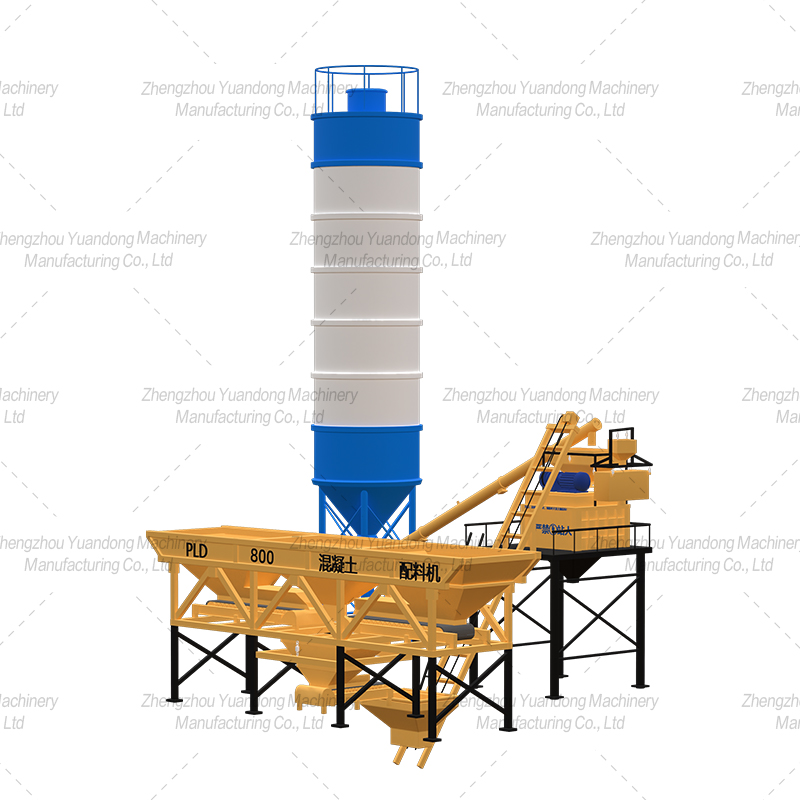 HZS-25 (500+3 silos) simple concrete mixing plant(图2)