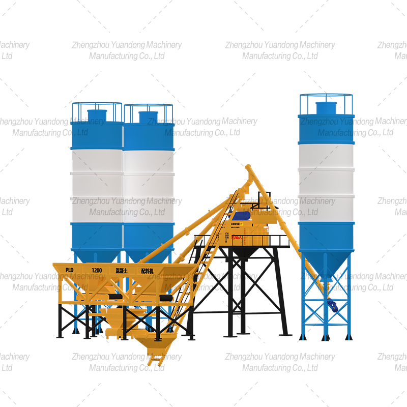 HZS-35 (750+2 silos) simple concrete mixing plant(图2)