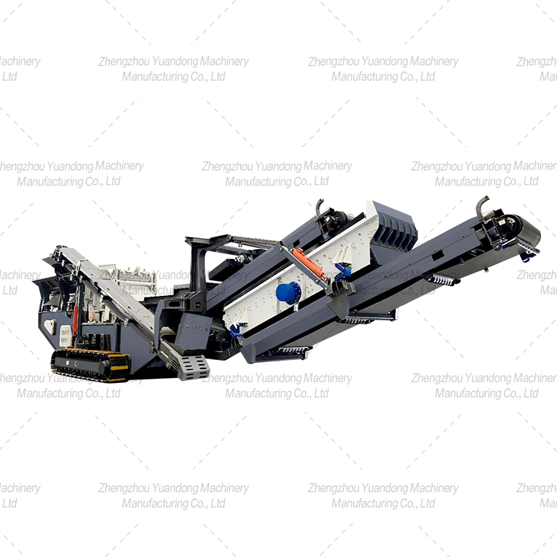 Crawler type mobile crushing station