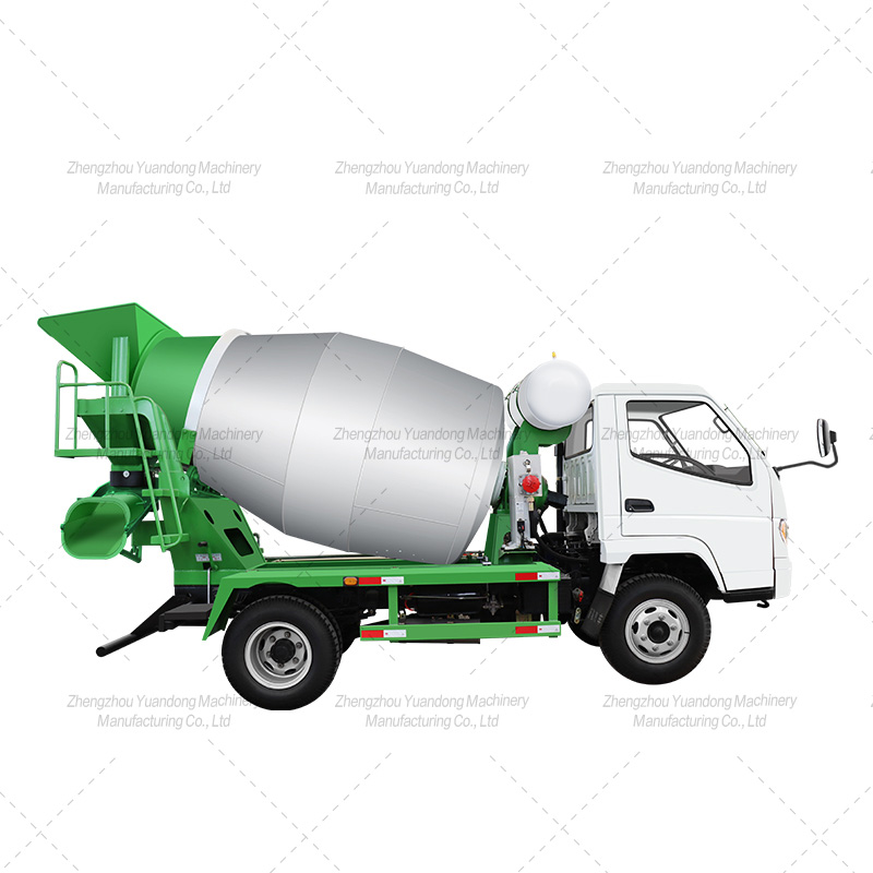 3 square light truck concrete mixing tank truck