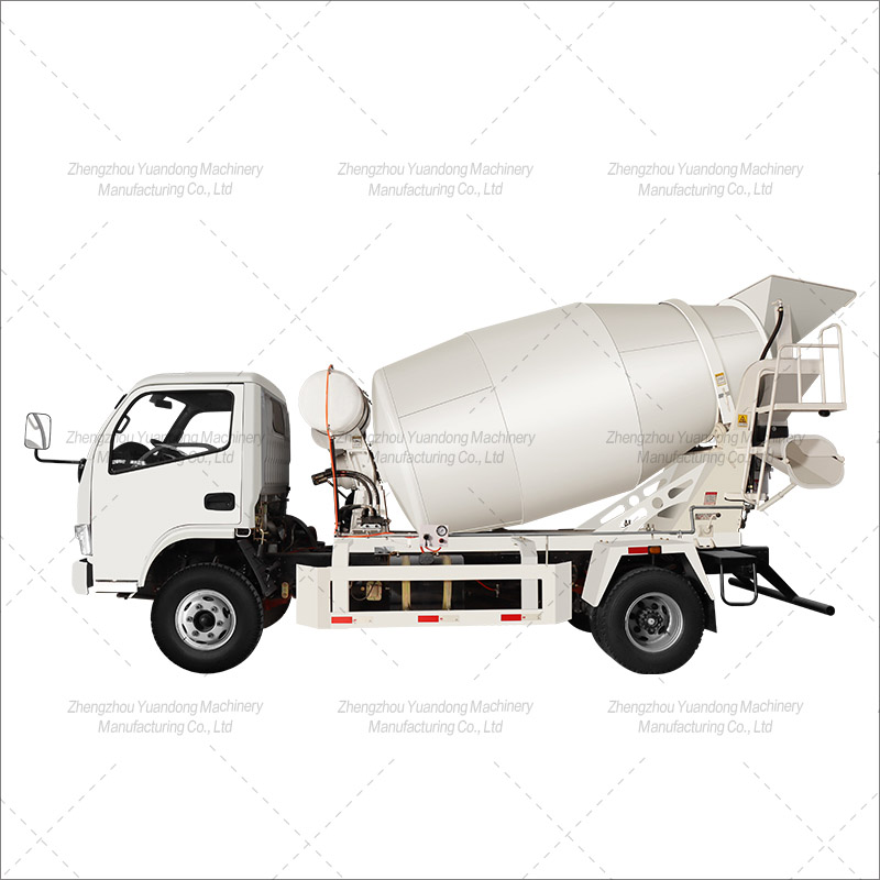 4 square light truck concrete mixing tank truck configuration(图1)