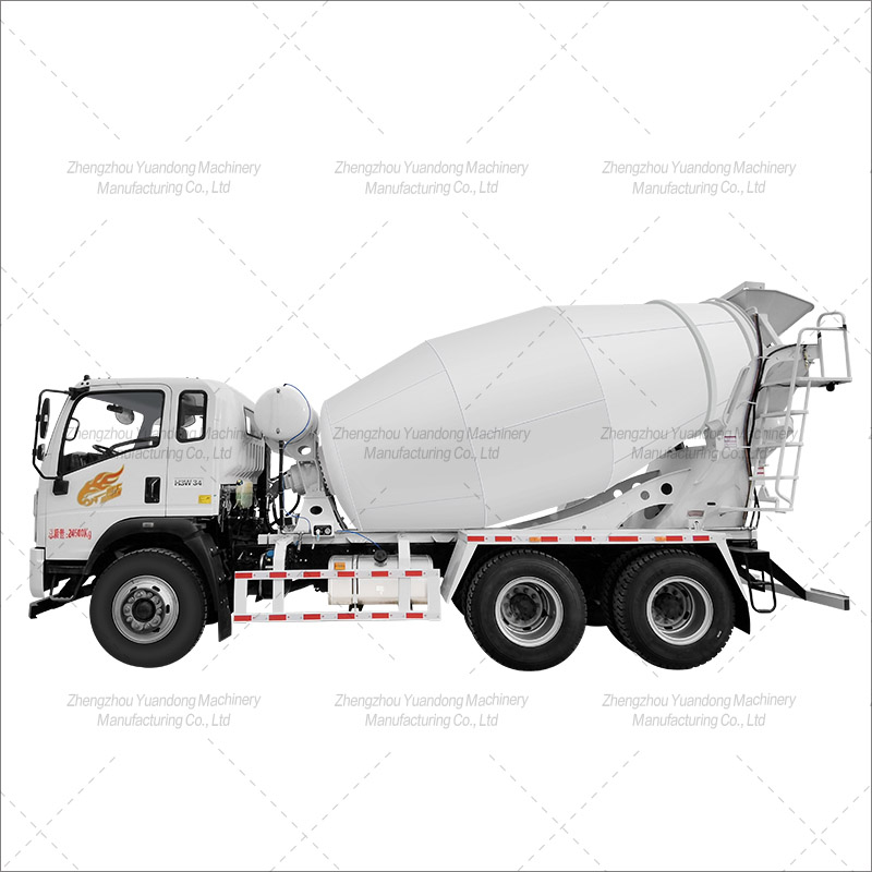 10-16 square meter large volume concrete mixing tank truck(图1)