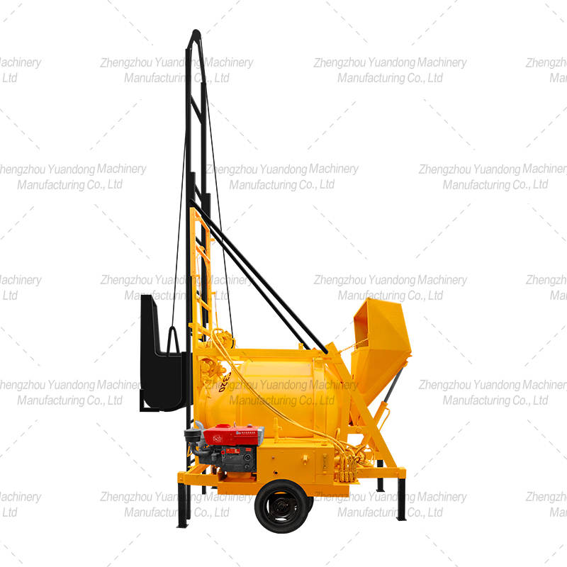 JZC 320-500 Diesel Hydraulic Ladder Tipping Bucket Mixer	