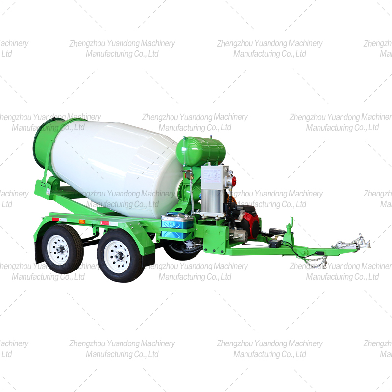 Double axis concrete mixing trailer(图1)