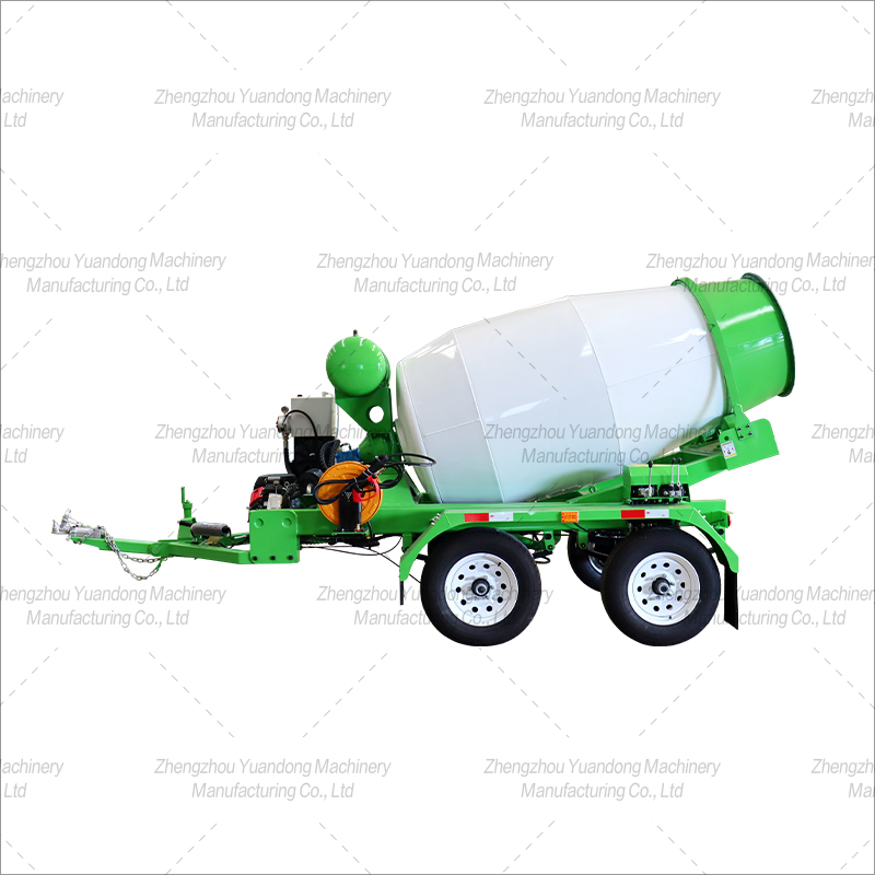 Double axis concrete mixing trailer(图3)