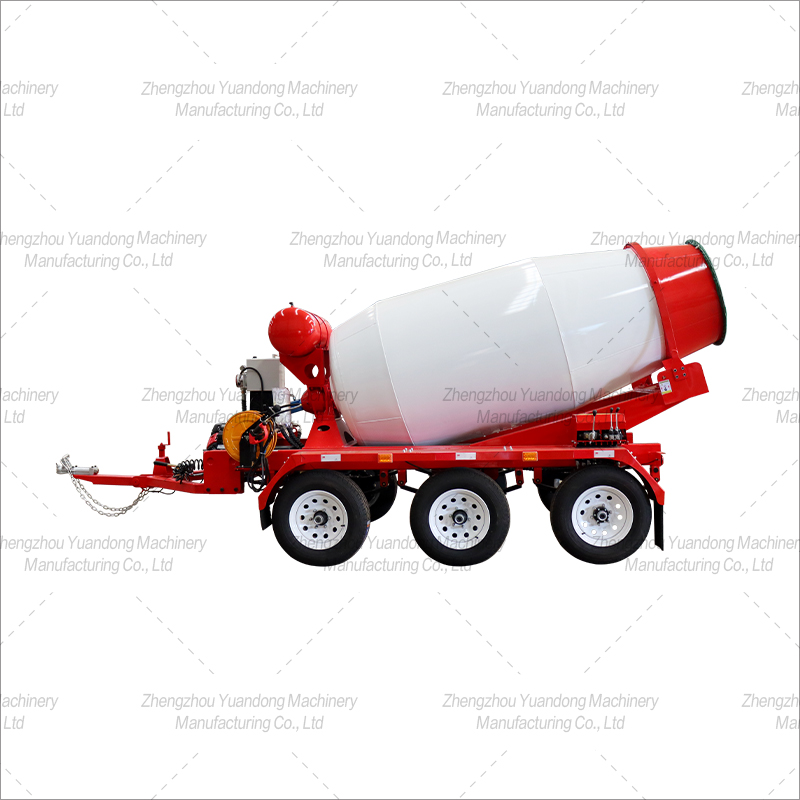 2m³ Three axle concrete mixing trailer(图3)