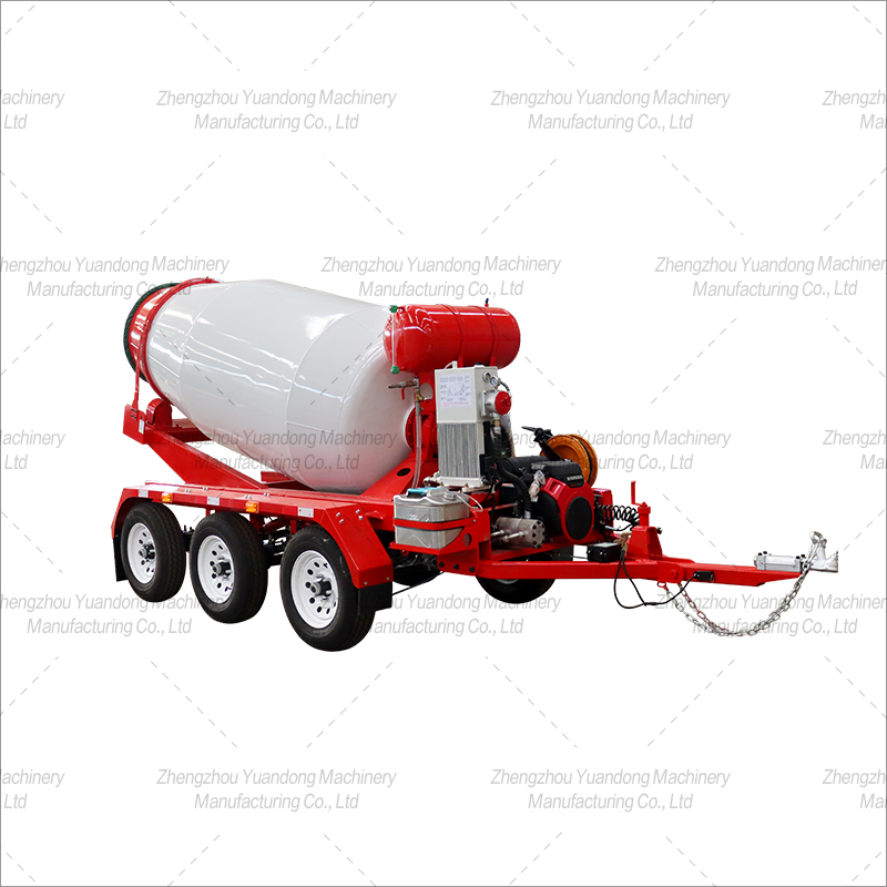 2m³ Three axle concrete mixing trailer(图1)