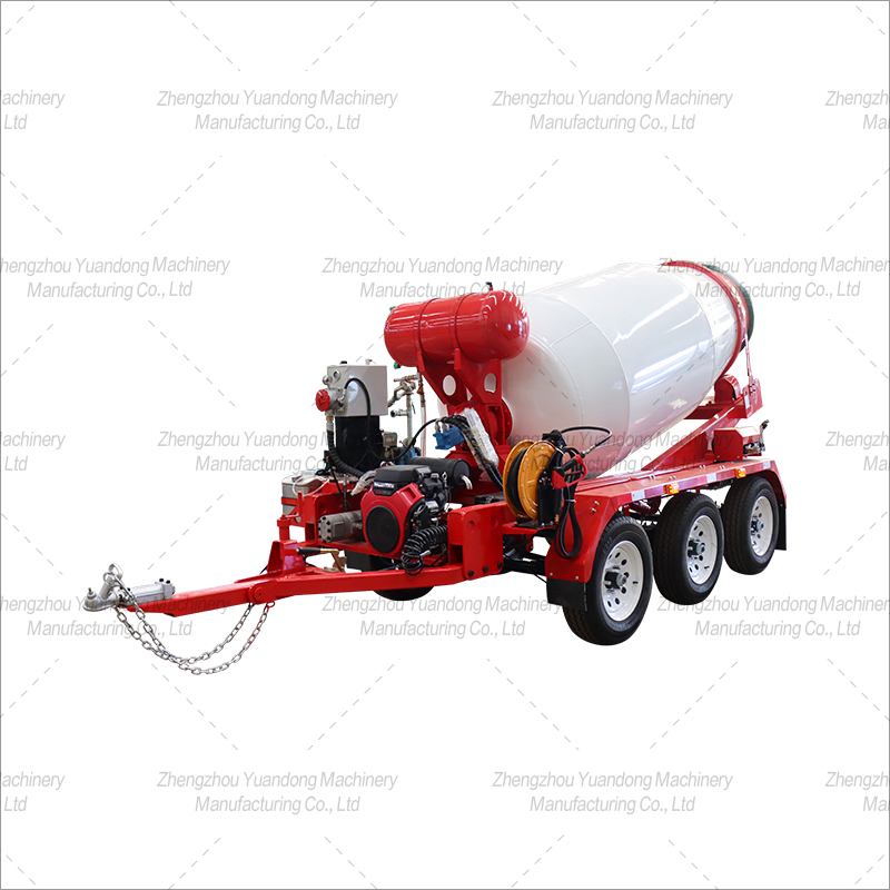 2m³ Three axle concrete mixing trailer(图2)