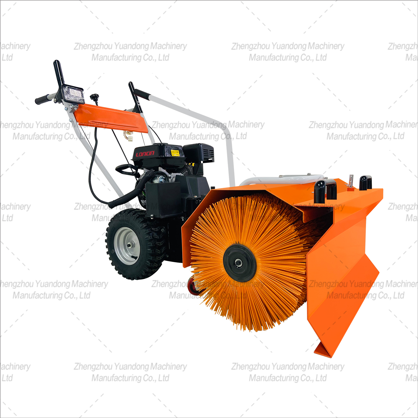 6.5 horsepower electric starting manual snow sweeper(图1)