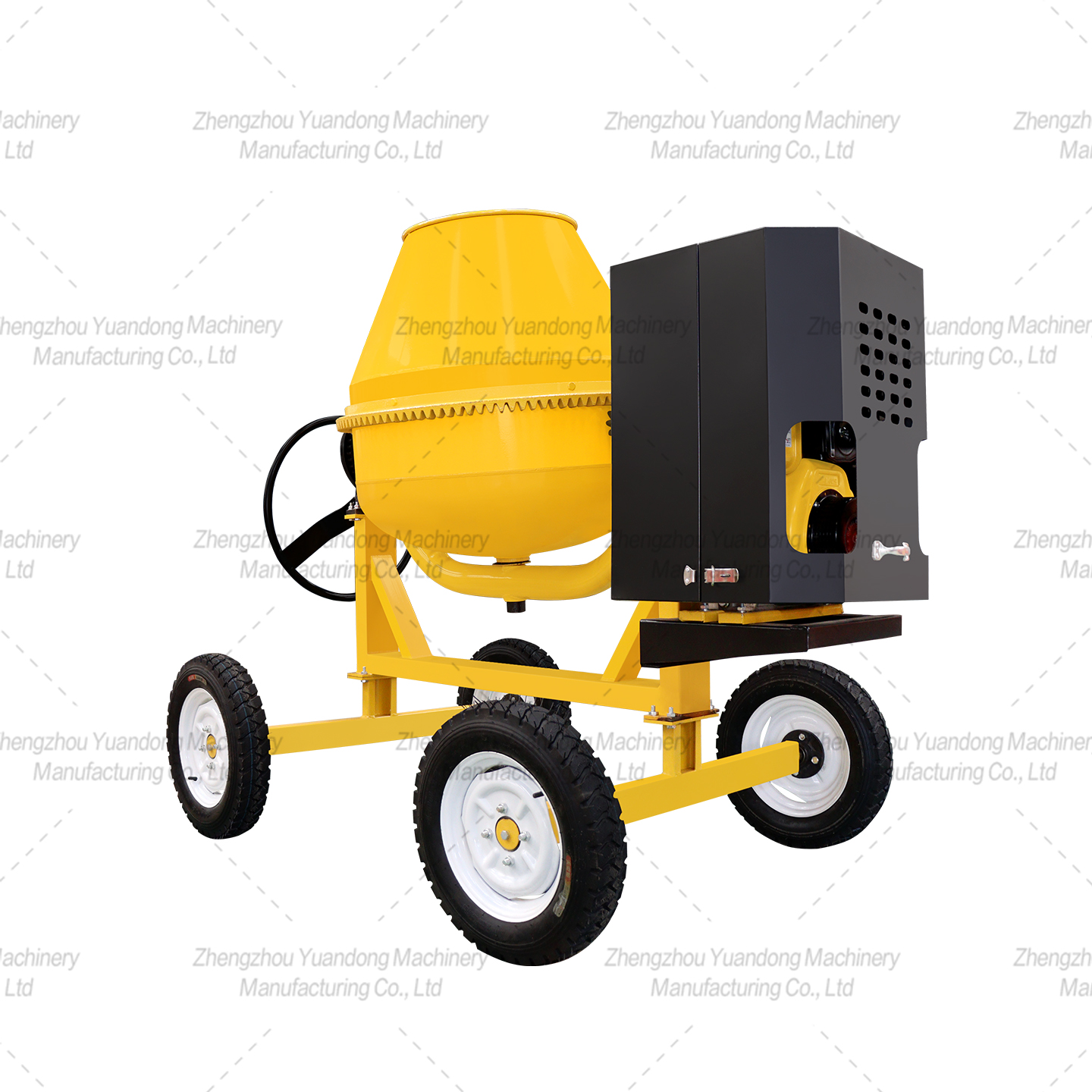 Four wheel vertical mixer