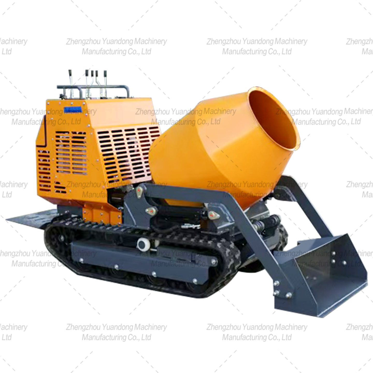 Hydraulic crawler mixer truck